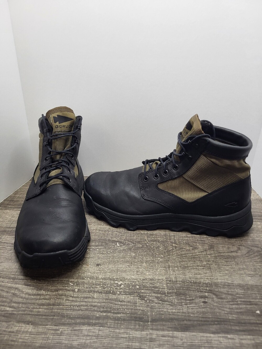 Goruck Macv-2 Tactical Combat Rucking Boots Black Leather Olive Drab Mens 11